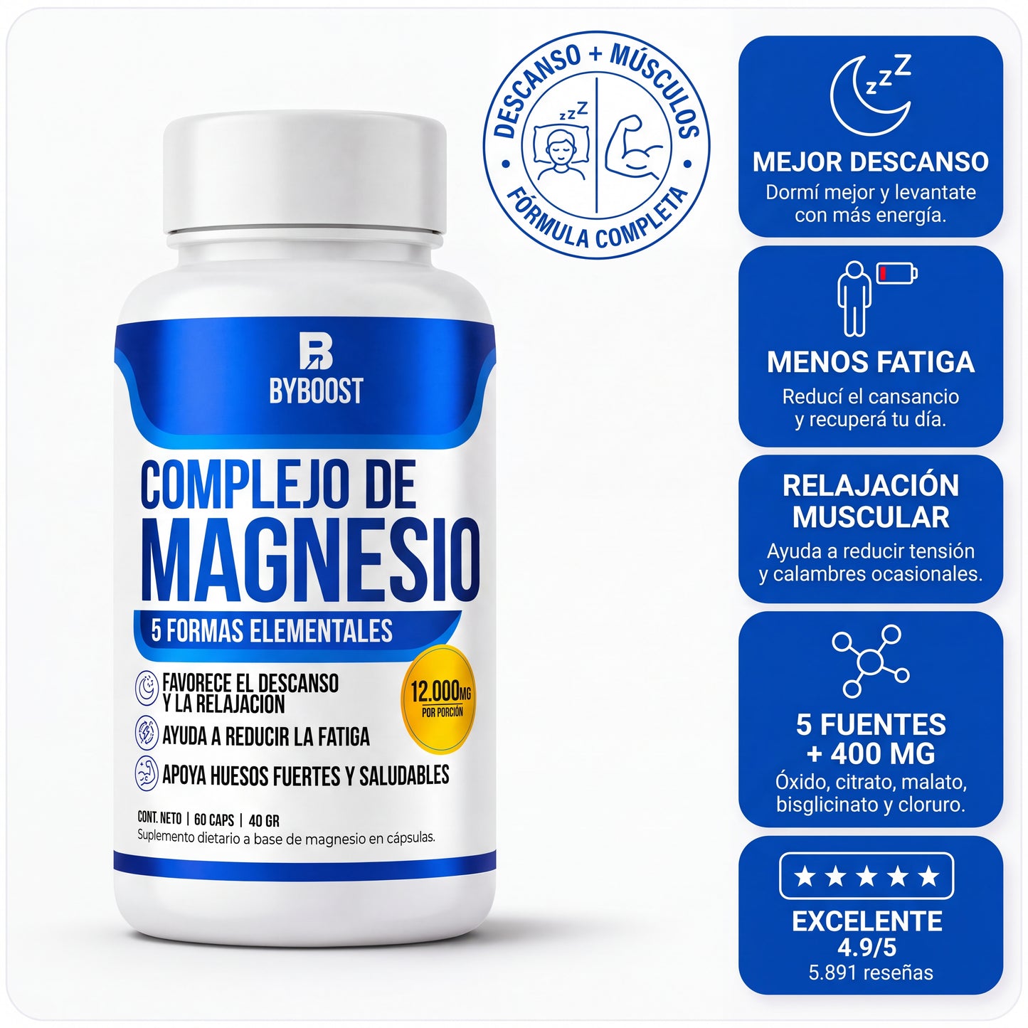 Complejo de Magnesio 5 en 1